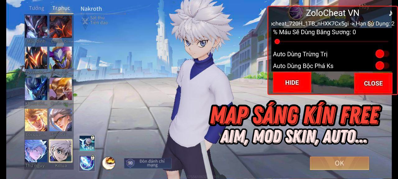 MÁP SÁNG FREE CHƠI KÍN, VƯỢT LINK - LIÊN QUÂN ANDROID