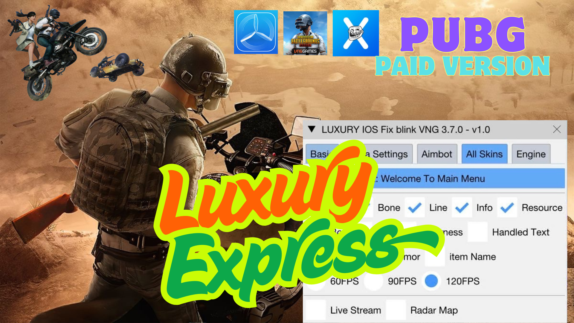 Chấp Tố Luxury, TestFlight Tải Trực Tiếp - PUBG MOBILE IOS